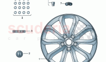Aluminium rim Hub cap D - MJ 2020>>