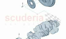 Dual-mass flywheel V-belt pulley with vibration damper impulse rotor