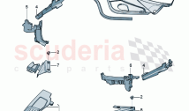 Cover for plenum chamber cover for engine compartment