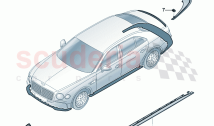 Genuine accessories Aerodynamic attachment parts