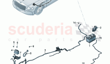 Wiring set for battery + Wiring set for electro- mechanical power steering