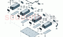 High-voltage battery Individual parts