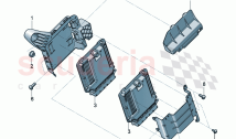 Control unit for petrol engine Retainer for control units