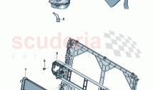 Additional cooler for coolant reservoir with attachment parts