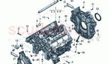 Crankcase housing Sealing flange balancer shaft