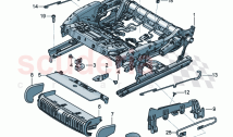 Seat frame (electrically adjustable)