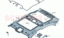 Moulded headliner Panoramic glass roof D >> - MJ 2022