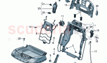 Rear seat frame