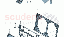 Additional cooler for coolant reservoir with attachment parts