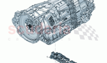 Guard plate for gearbox for 8-speed automatic gearbox