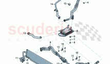 oil pressure line for gearbox oil cooling Gear oil cooler