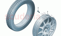 for models with space-saving temporary spare wheel