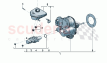 Tandem brake master cylinder with brake fluid reservoir Brake servo (electromechan&hellip;