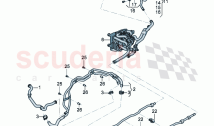 Coolant cooling system For vehicles with hybrid drive Engine bay Underbody