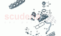 Crankcase housing ventilation oil separator End cap