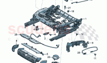 Seat frame (electrically adjustable)