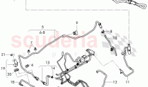 vacuum hoses for brake servo, vacuum hoses with connecting parts