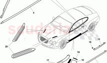 decorative moulding, scuff plate - sill panel