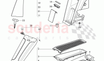 rear seat, backrest with long load apert.