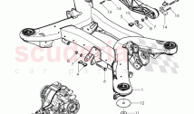 sub-frame, with rubber mounting