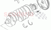 flywheel, v-belt pulley with vibration, damper