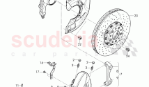 brake caliper, splash shield for brake disc, for vehicles with ceramic, brake disc&hellip;