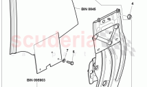 window lifter, guide channels, window slot seal for door, D - MJ 2008>>