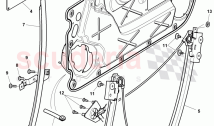 window lifter, guide channels, window slot seal for door