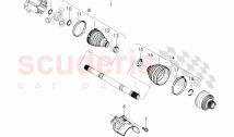 drive shaft, for 8-speed automatic gearbox