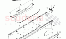 sill panel trim, scuff plate - sill panel