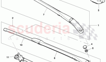 windshield wiper system compl.