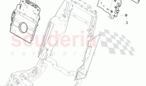 electrical parts for seat, and backrest adjustment