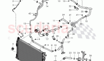 Coolant hoses and pipes, Engine bay, F >> 3W-F-044 095, F >> ZA-F-044 095