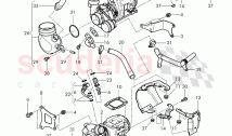 Exhaust gas turbocharger, (water-cooled), D - MJ 2016>> - MJ 2016