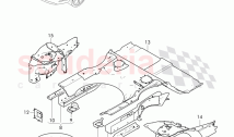 floor assembly, spare wheel well