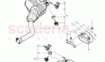 Exhaust muffler with exhaust flap, Exhaust pipe tips, D - MJ 2016>>