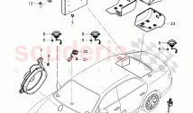 For vehicles with Premium, loudspeaker system