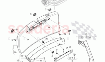 trim panel for hatch gate, F 4V-H-015 970>>, F ZV-H-015 970>>