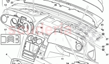 dashboard installation parts, F 3W-7-045 382>>, D >> - MJ 2007