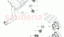 Exhaust muffler with exhaust flap, Exhaust pipe tips