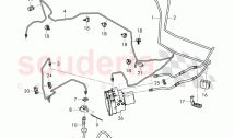 brake line, brake hose, holder for brake line