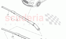 wiper motor, wiper arm with wiper, blade