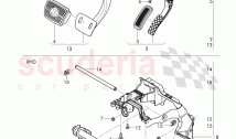 Brake and accel. mechanism