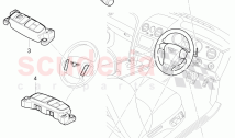 steering column switch, and trim