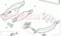 Grab Handle and Sun Visor, F >> 3W-6-038 565, F >> ZA-6-038 565