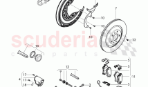 brake caliper, splash shield for brake disc, for vehicles with ceramic, brake disc&hellip;