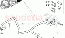 oil pipe, for front axle differential