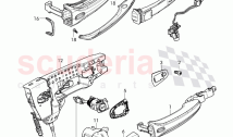 door handle, outer, door latch