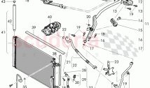 air condtioner condenser, refrigerant circuit, Engine bay, D - MJ 2015>> - MJ 2016