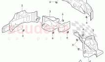 heat protection plate for cross panel